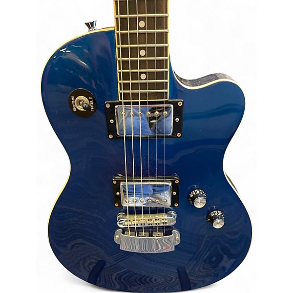 Used Hagstrom D2H BLUE SPARKLE Solid Body Electric Guitar