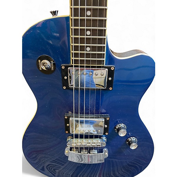 Used Hagstrom D2H BLUE SPARKLE Solid Body Electric Guitar