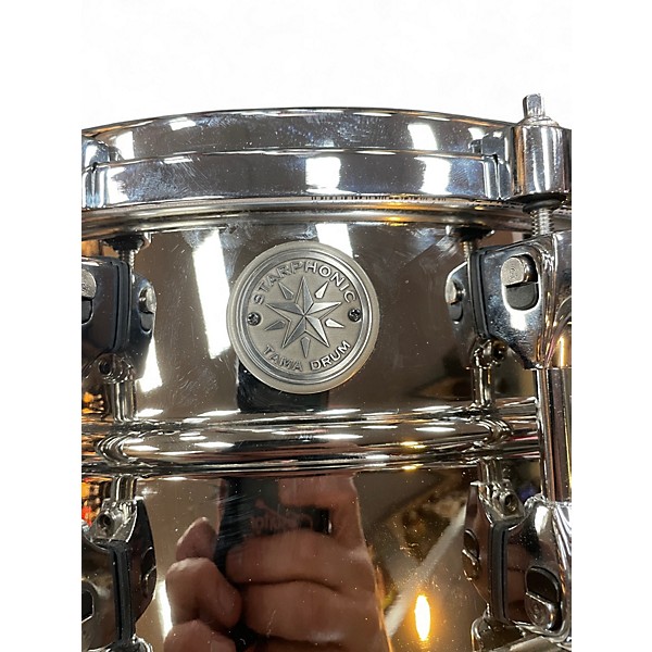 Used TAMA 6.5X14 Starphonic Snare nickel plated brass Drum