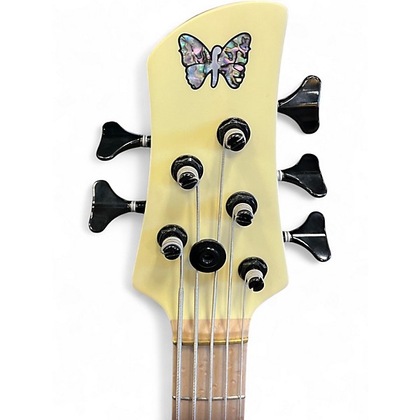 Used Fodera Joey Standard Special Emperor 5 String Antique White Electric Bass Guitar