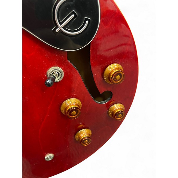 Used Epiphone Dot Candy Apple Red Hollow Body Electric Guitar