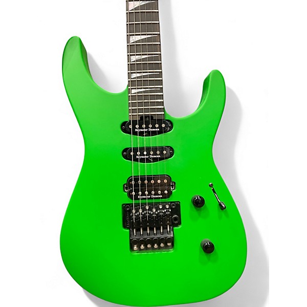 Used 2022 Jackson American Soloist SL3  Slime Green Solid Body Electric Guitar