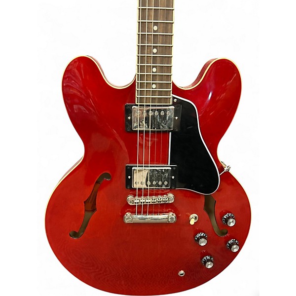 Used Epiphone ES335 Candy Apple Red Hollow Body Electric Guitar