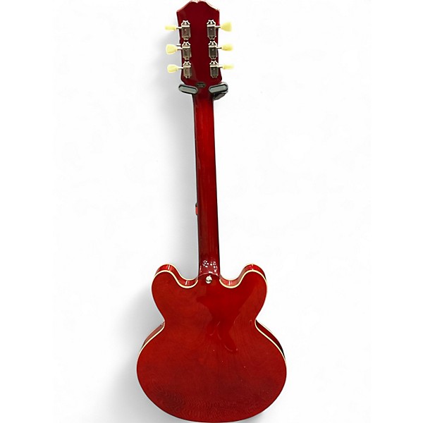Used Epiphone ES335 Candy Apple Red Hollow Body Electric Guitar