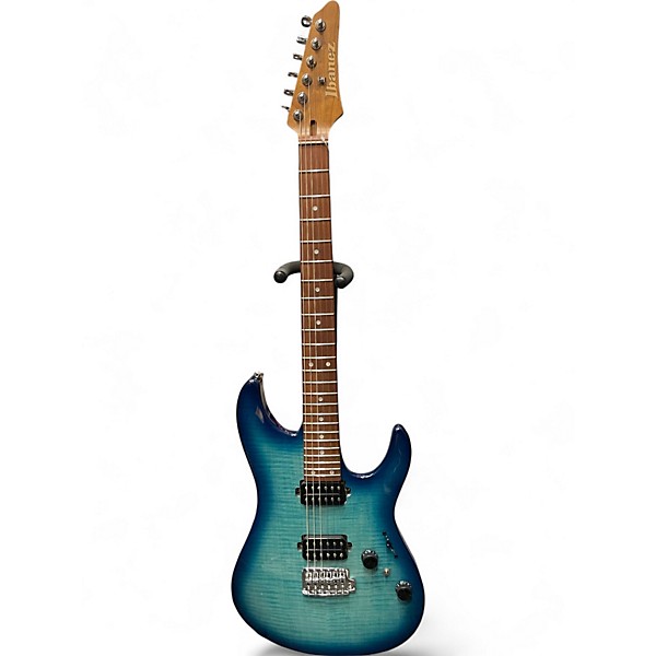 Used 2024 Ibanez az standard Turquoise burst Solid Body Electric Guitar