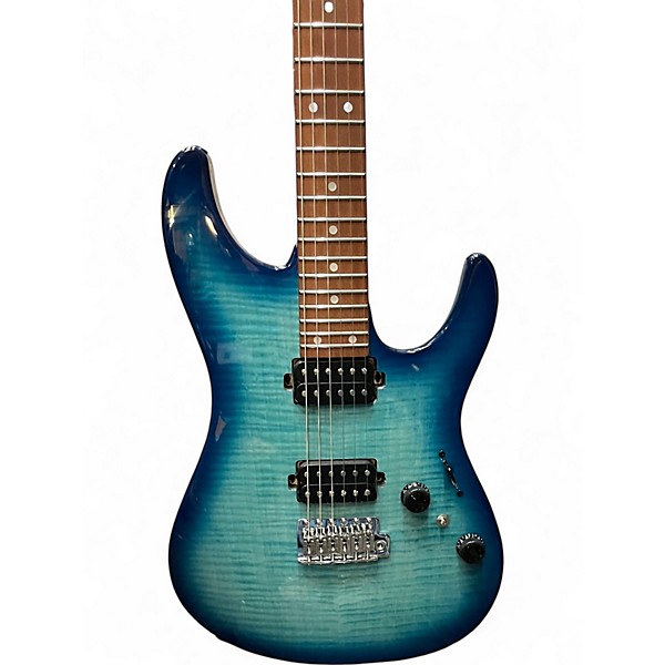 Used 2024 Ibanez az standard Turquoise burst Solid Body Electric Guitar