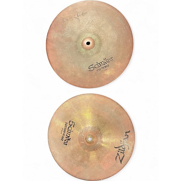 Used Zildjian 14in Scimitar Hi Hat Pair Cymbal