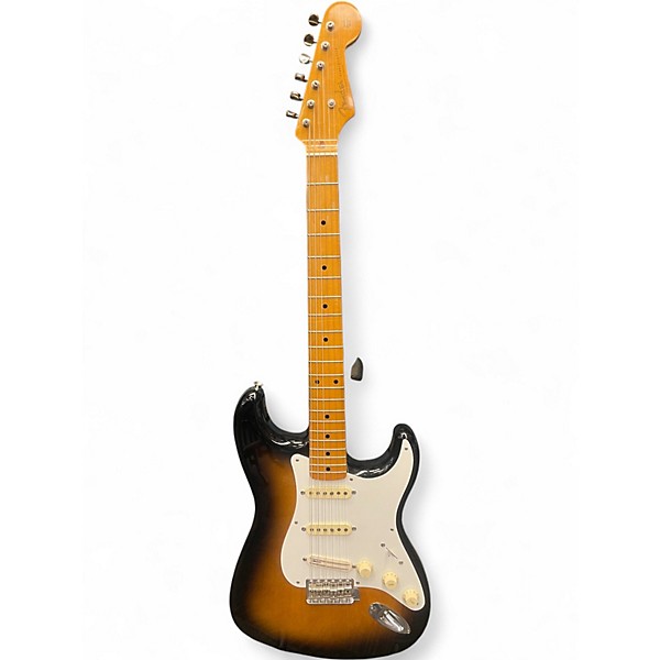 Used 1988 Fender STRATOCATER ST54 3 Tone Sunburst Solid Body Electric Guitar