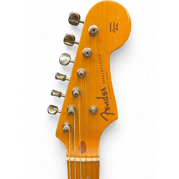 Used 1988 Fender STRATOCATER ST54 3 Tone Sunburst Solid Body Electric Guitar