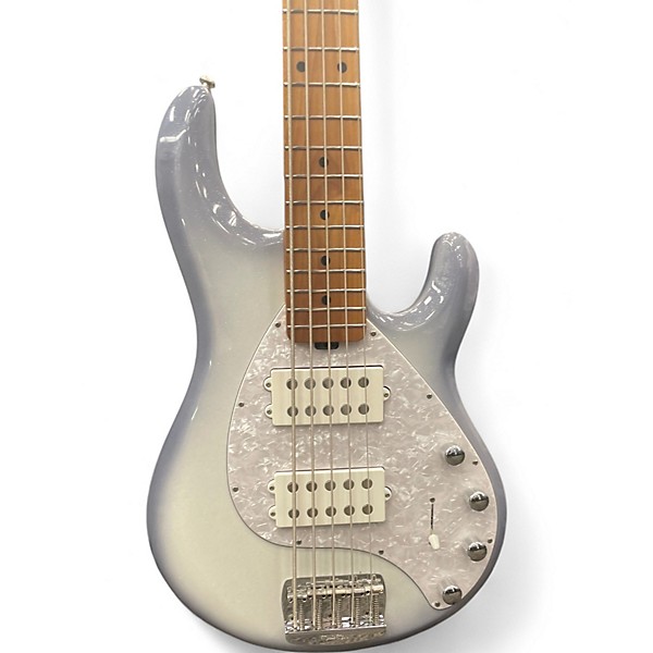 Used Ernie Ball Music Man Stingray 5 String Snowy Night Electric Bass Guitar