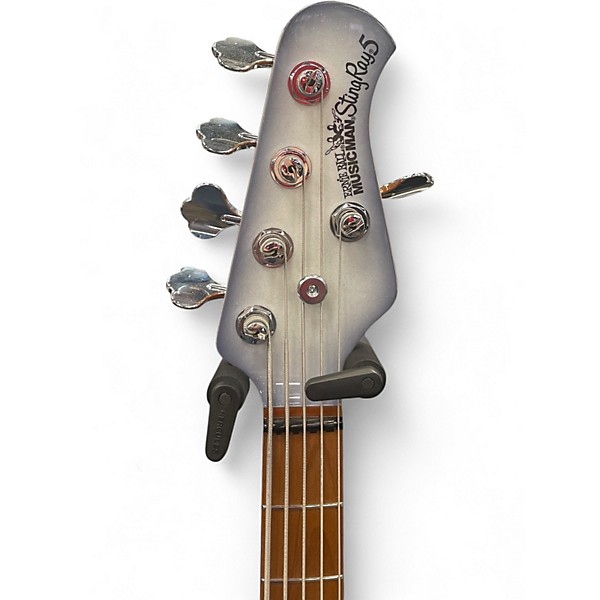 Used Ernie Ball Music Man Stingray 5 String Snowy Night Electric Bass Guitar