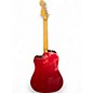 Used Fender Sonoran Candy Apple Red Acoustic Electric Guitar
