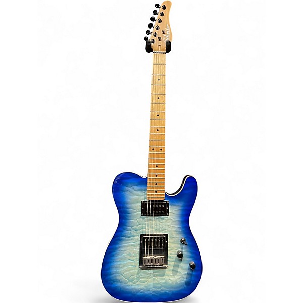 Used Schecter Guitar Research PT Pro Trans Blue Solid Body Electric Guitar
