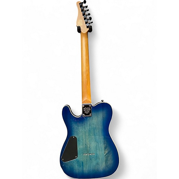 Used Schecter Guitar Research PT Pro Trans Blue Solid Body Electric Guitar