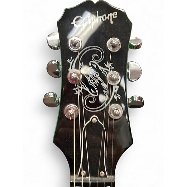 Used 2000s Epiphone SOBE LIMITED EDITION Green Solid Body Electric Guitar