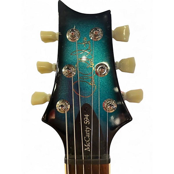 Used PRS McCarty 594 Metallic Aqua Marine Solid Body Electric Guitar