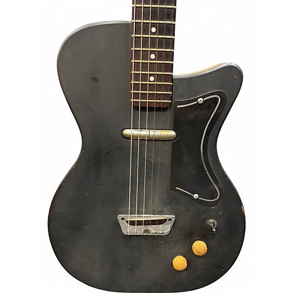 Used 1957 Danelectro 1957 u-1 refin Black Solid Body Electric Guitar