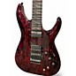 Used Schecter Guitar Research C1 FRS Silver Mountain Blood Moon Solid Body Electric Guitar