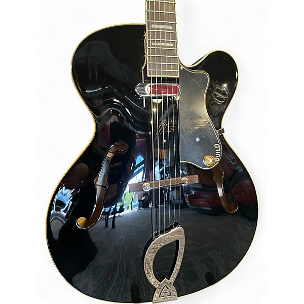Used Guild A-150 Black Hollow Body Electric Guitar