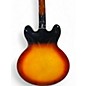 Used Donner DJP1000 2 Tone Sunburst Hollow Body Electric Guitar