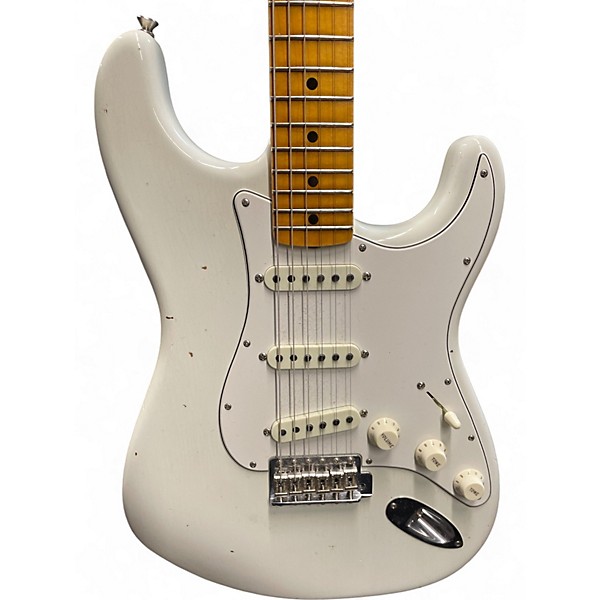 Used Fender hendrix voodoo child custom shop stratocaster Olympic White Solid Body Electric Guitar