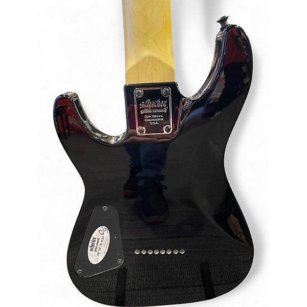 Used Schecter Guitar Research Omen 8 Black Solid Body Electric Guitar