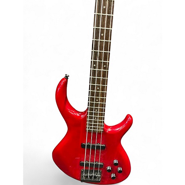 Used Tobias Toby Standard IV Trans Red Electric Bass Guitar