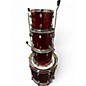 Used DW 4 Piece Performance Series Candy Apple Red Metallic Drum Kit thumbnail