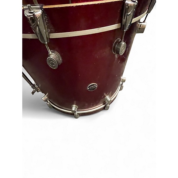 Used DW 4 Piece Performance Series Candy Apple Red Metallic Drum Kit