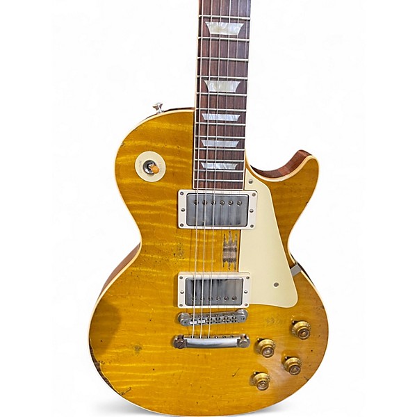 Used 2021 Gibson Murphy Lab Ultra Heavy Aged 1959 Les Paul Standard Lemon Burst Solid Body Electric Guitar