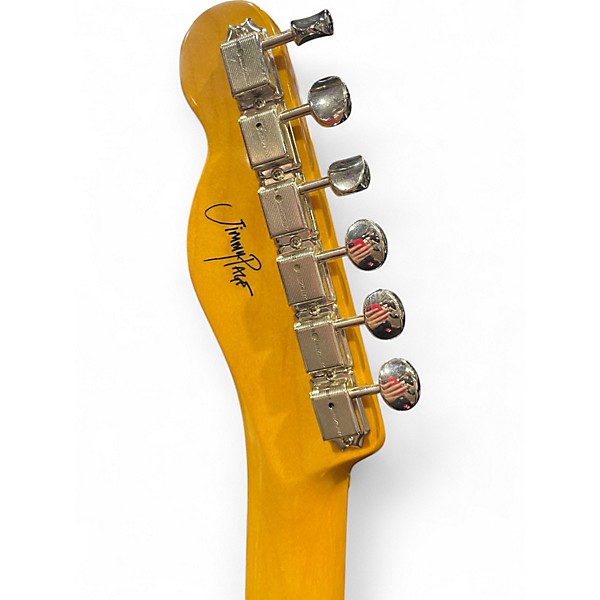 Used Fender Jimmy Page Mirror Telecaster white blonde Solid Body Electric Guitar