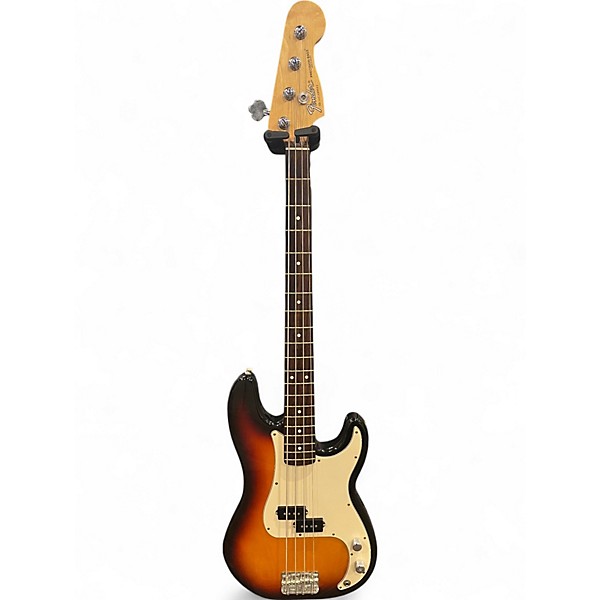 Used 2002 Fender Standard Precision Bass Brown Sunburst Electric Bass Guitar