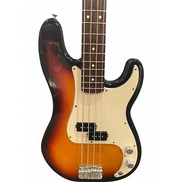 Used 2002 Fender Standard Precision Bass Brown Sunburst Electric Bass Guitar