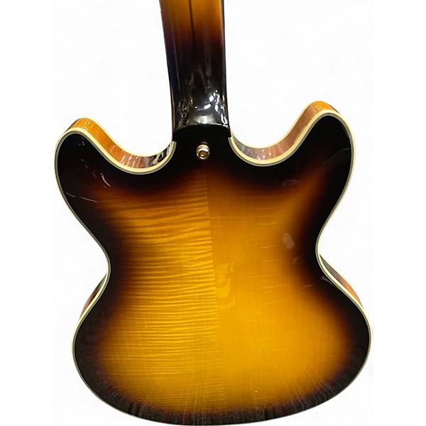 Used D'Angelico EX-DC/TP Sunburst Hollow Body Electric Guitar