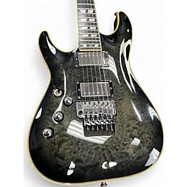 Used Schecter Guitar Research C1 Custom FR Left Handed Charcoal Electric Guitar