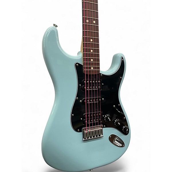 Used Fender Tom Delonge Signature Stratocaster Blue Solid Body Electric Guitar