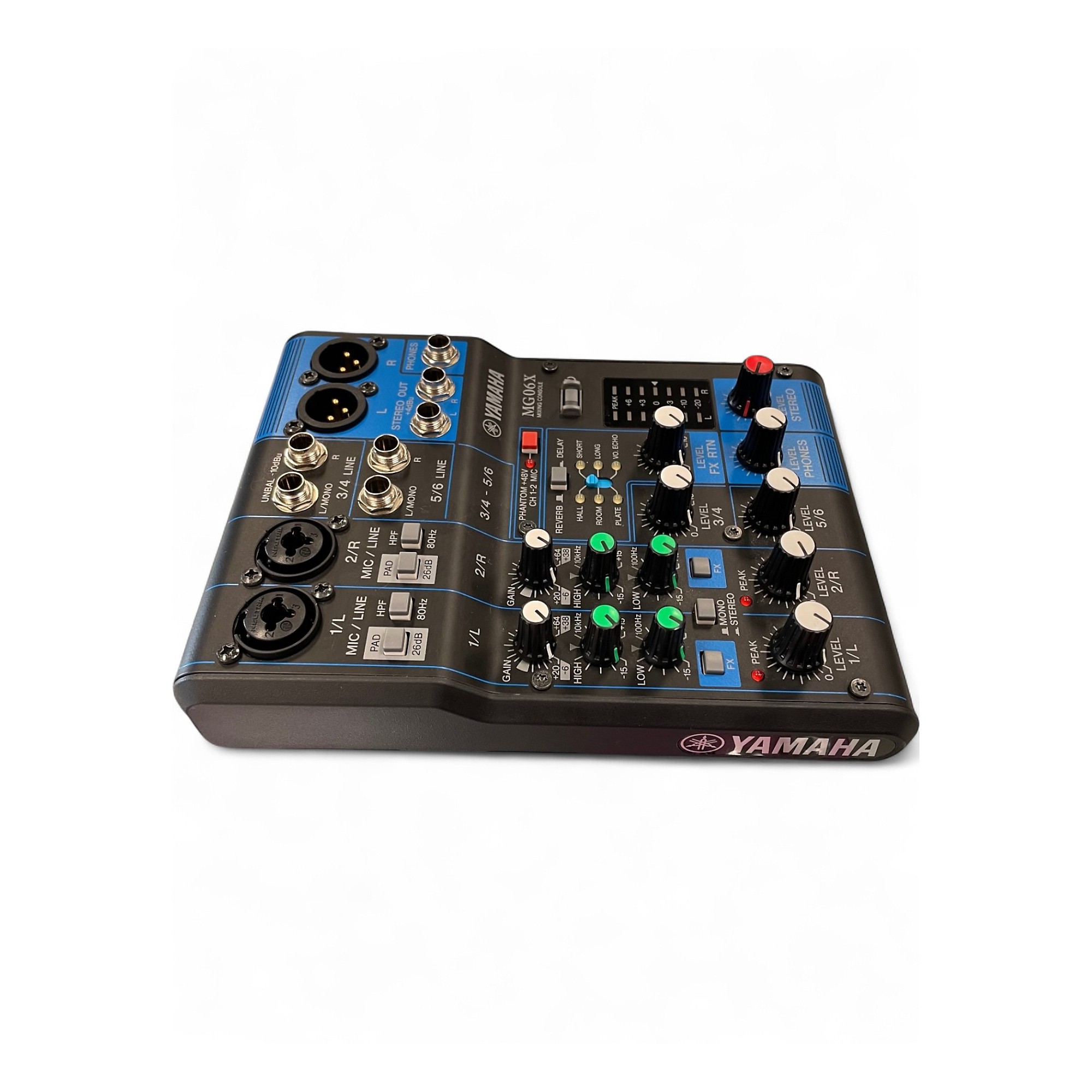Yamaha MG06X 6-Input Effects Mixer with Cables Pack | IDJNOW