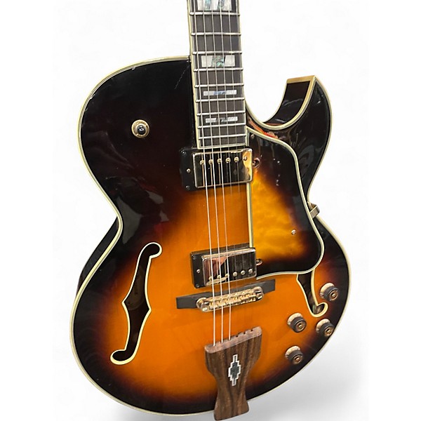 Used Ibanez LGB30 George Benson Signature 2 Color Sunburst Hollow Body Electric Guitar