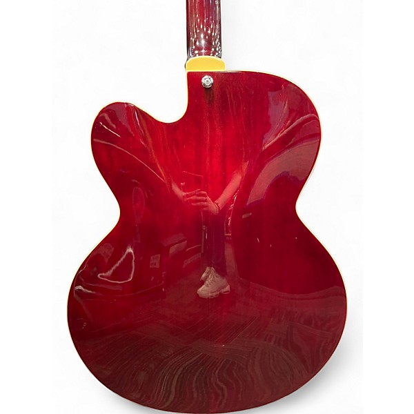 Used D'Angelico DAPEXL1TWNCT Cherry Hollow Body Electric Guitar