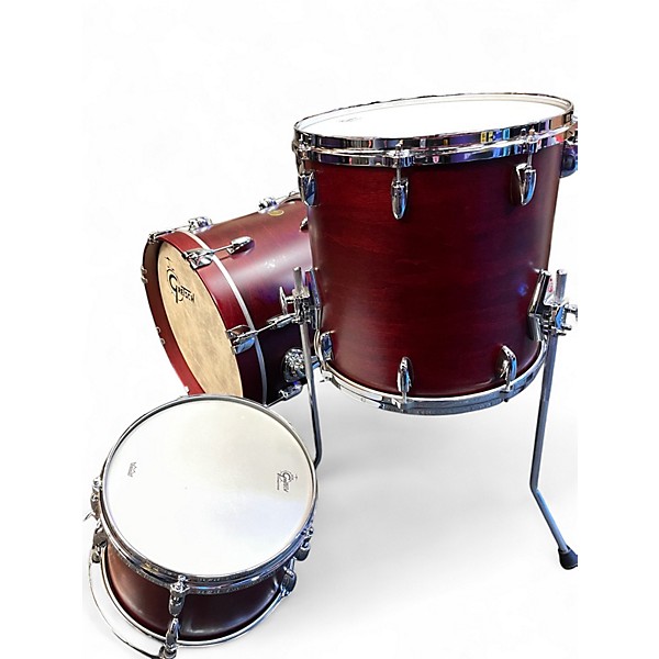 Used Gretsch Drums 3 Piece USA Custom Satin Rosewood Drum Kit
