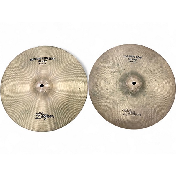 Used Zildjian 14in New Beat Hi Hat Pair Cymbal
