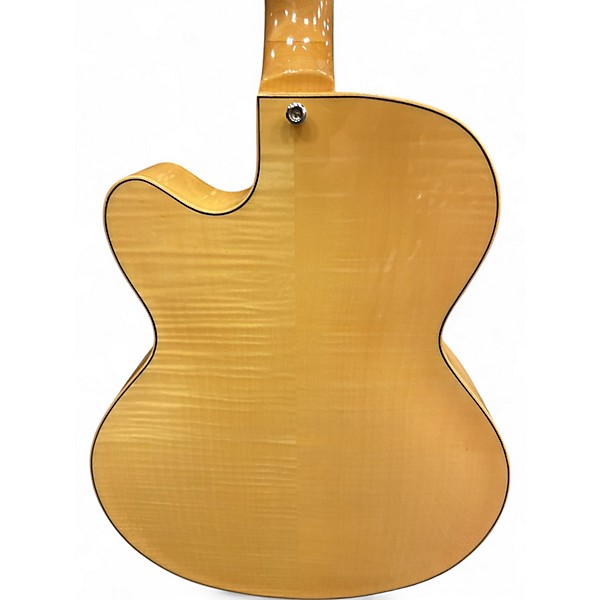 Used Teton F1433FM Flamed Maple Natural Hollow Body Electric Guitar