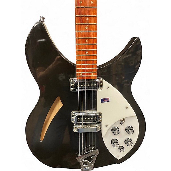 Used 2006 Rickenbacker 360 Black Hollow Body Electric Guitar