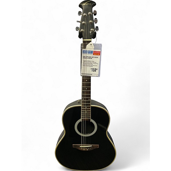 Used Applause AA21 Black Acoustic Guitar
