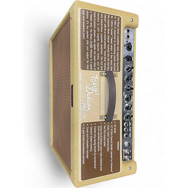 Used Fender Blues Deluxe Reissue 40W 1x12 Tweed Tube Guitar Combo Amp
