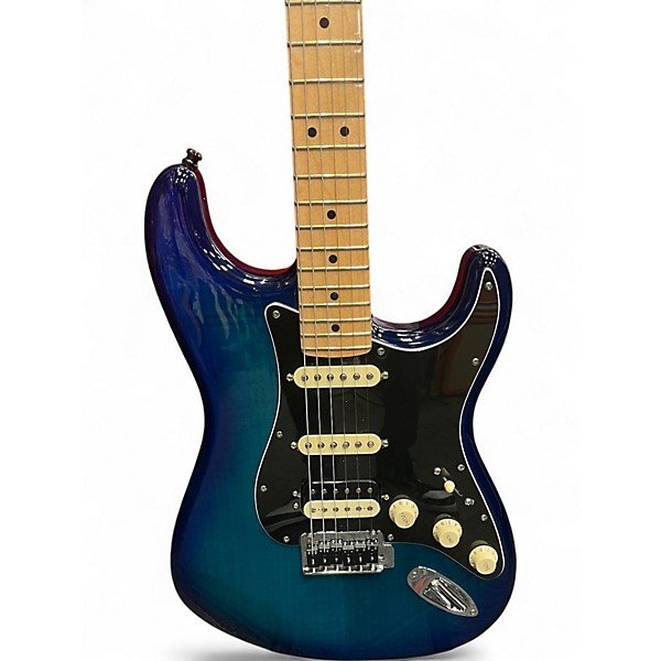Used Fender Player Plus Stratocaster Plus Top Blue Solid Body Electric Guitar