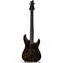 Used Schecter Guitar Research Hellraiser C1 Floyd Rose Crimson Red Trans Solid Body Electric Guitar