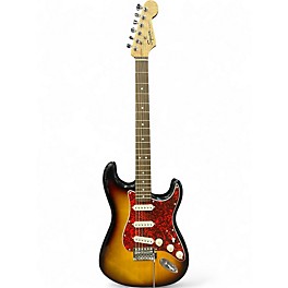Used Squier Standard Stratocaster 3 Tone Sunburst Solid Body Electric Guitar