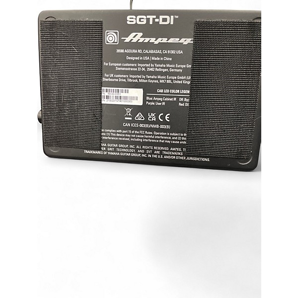 Used Ampeg SGT-DI Bass Effect Processor
