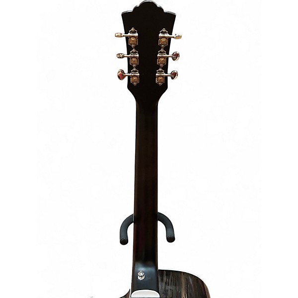 Used Guild OM-260CE Deluxe Black Acoustic Electric Guitar